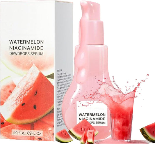 Watermelon Hydrating Serum,Watermelon Glow Niacinamide Moisturize Serum,Watermelon Face Moisturizer,Watermelon Niacinamide Serum,Niacinamide Dew Drops Serum,Glow Recipe,Natural Glow Skin Serum