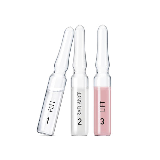 Natura Bissé Diamond Instant Glow | Ampollas Faciales Piel Perfecta | Peel, Radiance Y Lift | 4 Tratamientos X 3 Ampollas