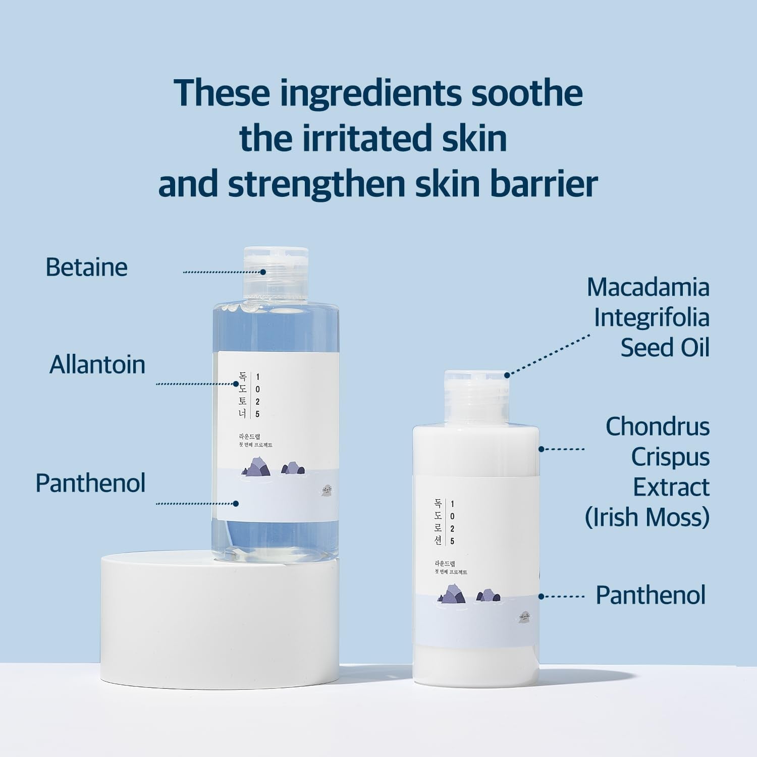 Round LAB Dokdo Toner 200Ml, Dokdo Lotion 200Ml Set