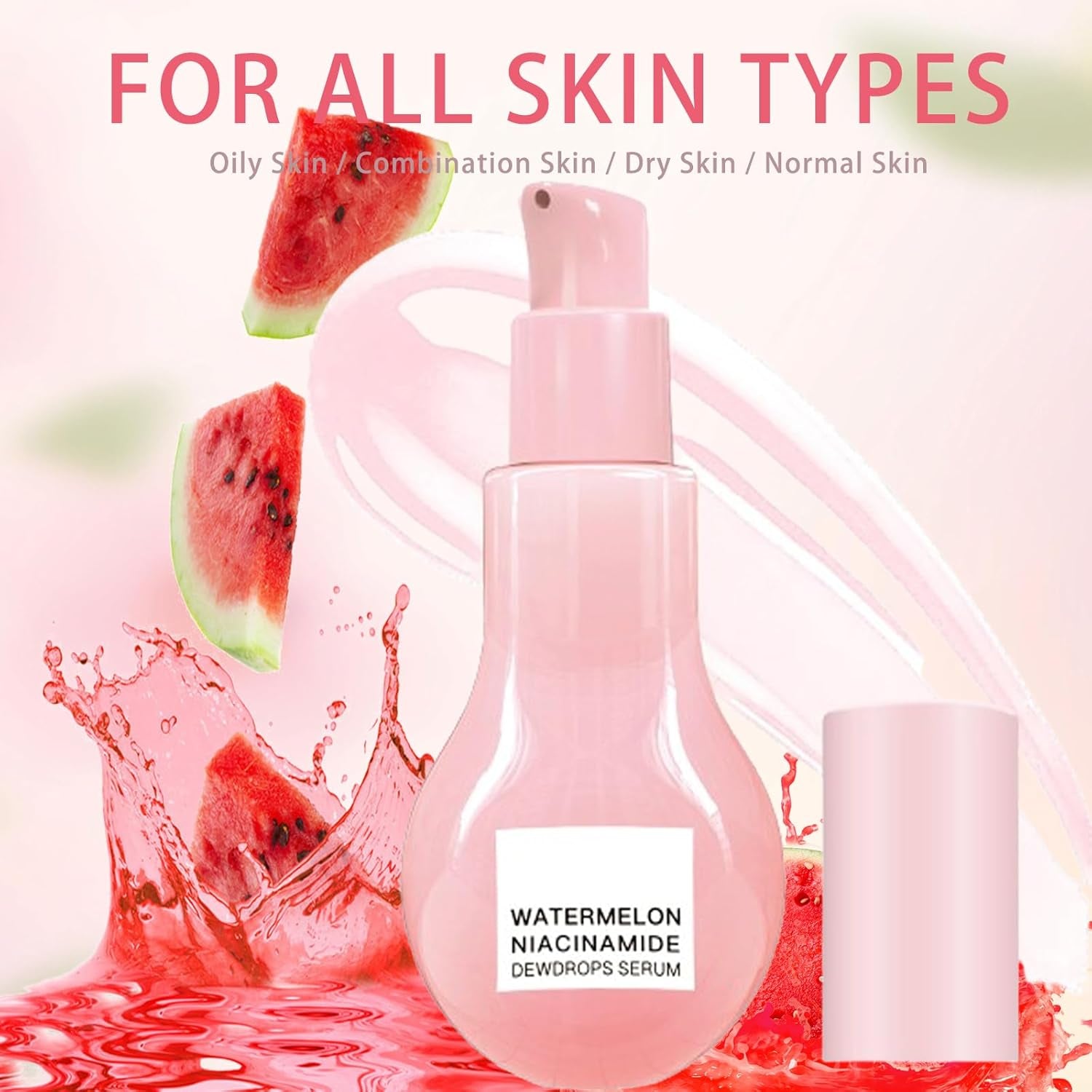 Watermelon Hydrating Serum,Watermelon Glow Niacinamide Moisturize Serum,Watermelon Face Moisturizer,Watermelon Niacinamide Serum,Niacinamide Dew Drops Serum,Glow Recipe,Natural Glow Skin Serum