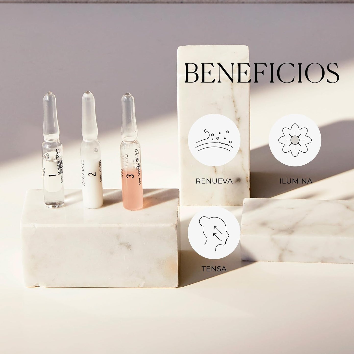 Natura Bissé Diamond Instant Glow | Ampollas Faciales Piel Perfecta | Peel, Radiance Y Lift | 4 Tratamientos X 3 Ampollas