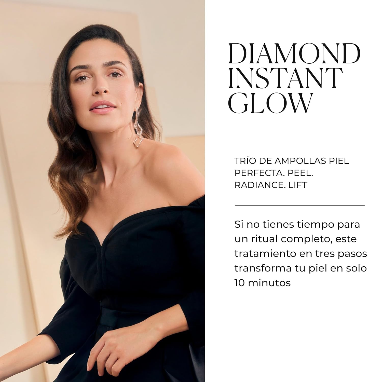 Natura Bissé Diamond Instant Glow | Ampollas Faciales Piel Perfecta | Peel, Radiance Y Lift | 4 Tratamientos X 3 Ampollas